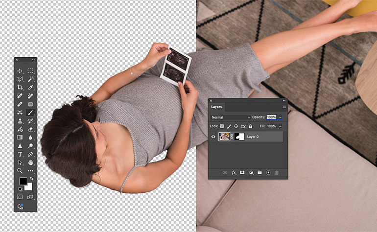 Alpha masking in Photoshop – natural cut-outs for hair and soft edges.